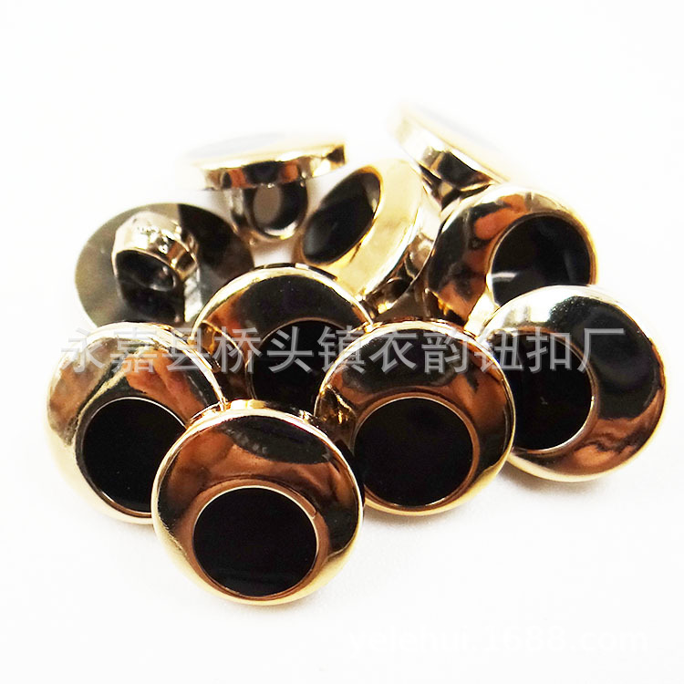 Versatile men's and women's shirt buttons, children's cardigan buttons, 2019 chiffon shirt universal round collar decorative buttons details Picture