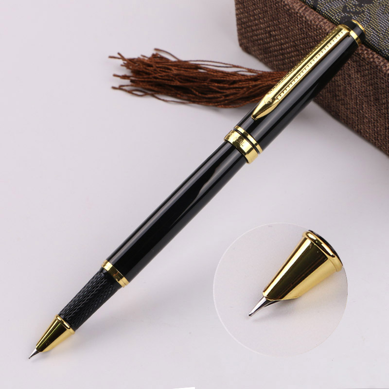 Yongsheng Pen 1166 metal pen, calligraphy and art pen, curved tip, straight tip, business gift pen, supports LOGO creation Specification image