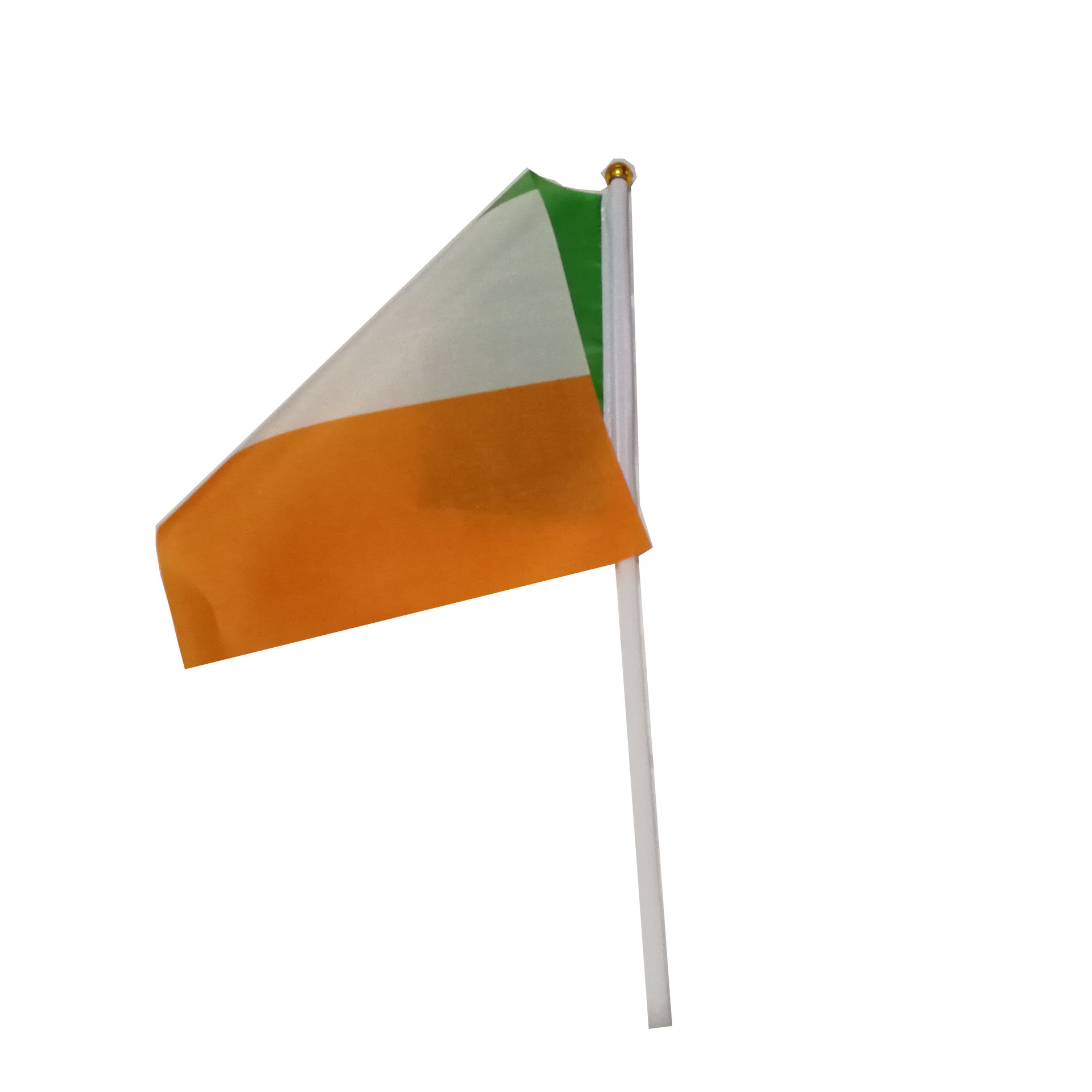 爱尔兰旗帜国旗手摇旗涤纶双面印刷塑料旗杆厂家直销详情图2