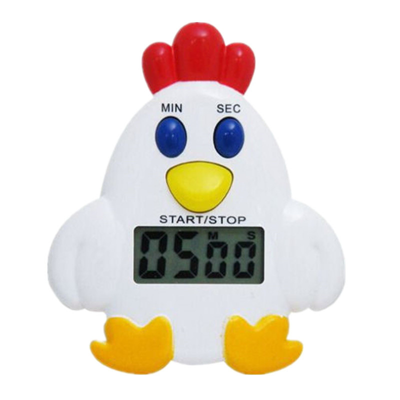 100分钟电子小鸡企鹅计时器 带磁铁定时器 卡通冰箱贴正倒计时器详情图2