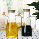 高硼硅玻璃油醋瓶酱油壶密封调味料刻度创意油壶