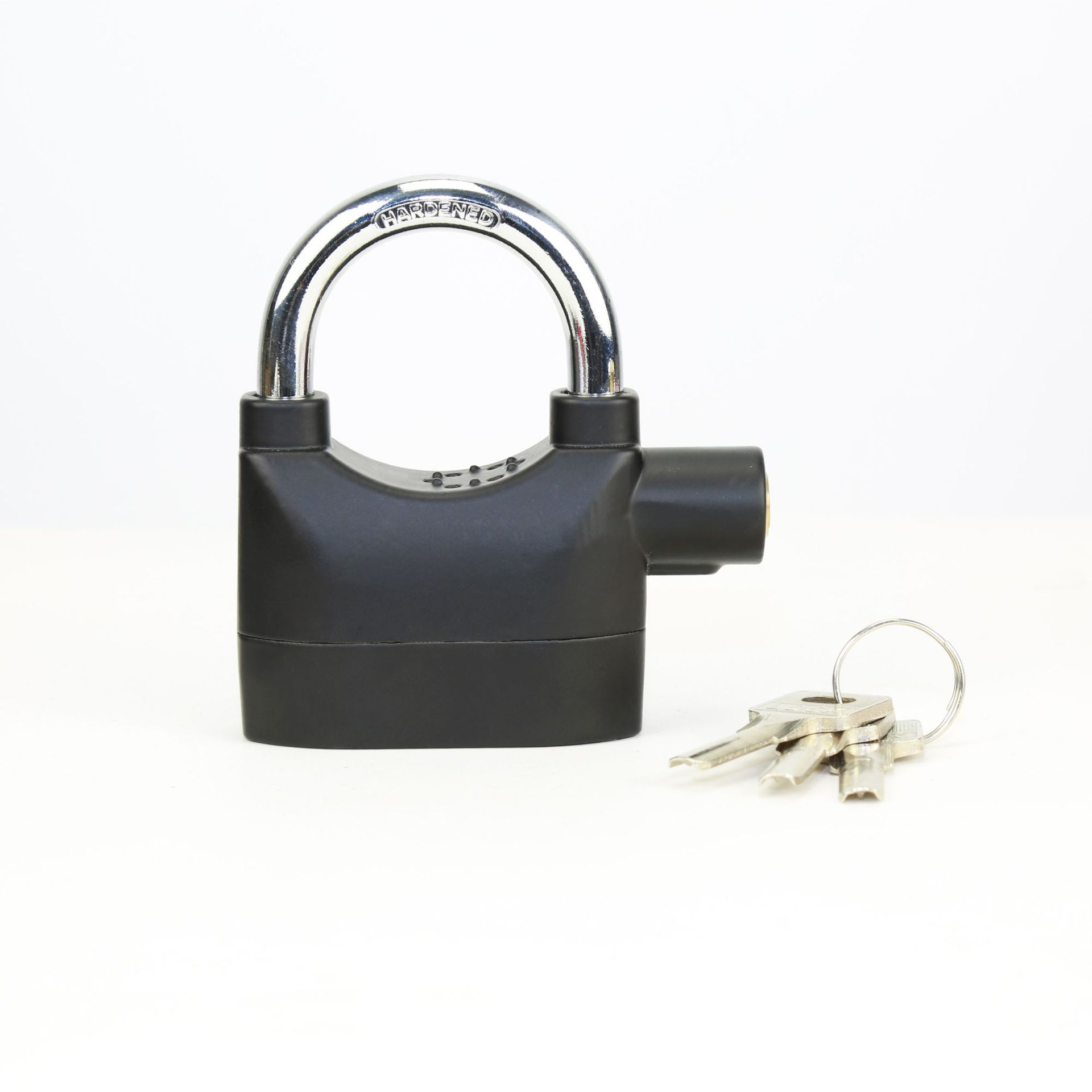 Aluminum Alloy Anti-Theft High Decibel Alarm Padlock Genuine 110Alarm Bicycle Motorcycle Lock Manufacturers Direct Supply Application Scenario