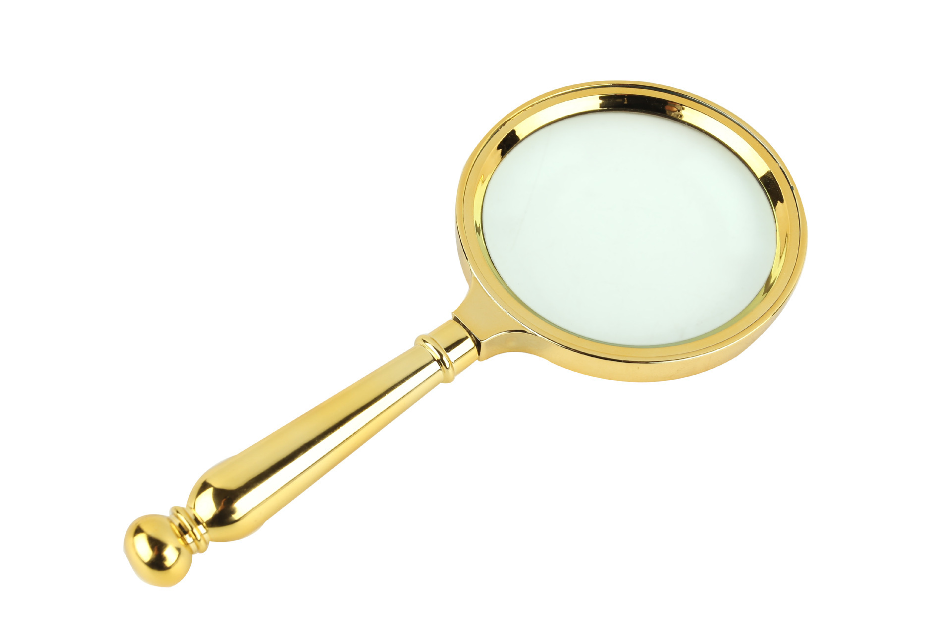 90mm copper-plated handheld magnifying glass for elderly people to read, optical glass lens, high definition