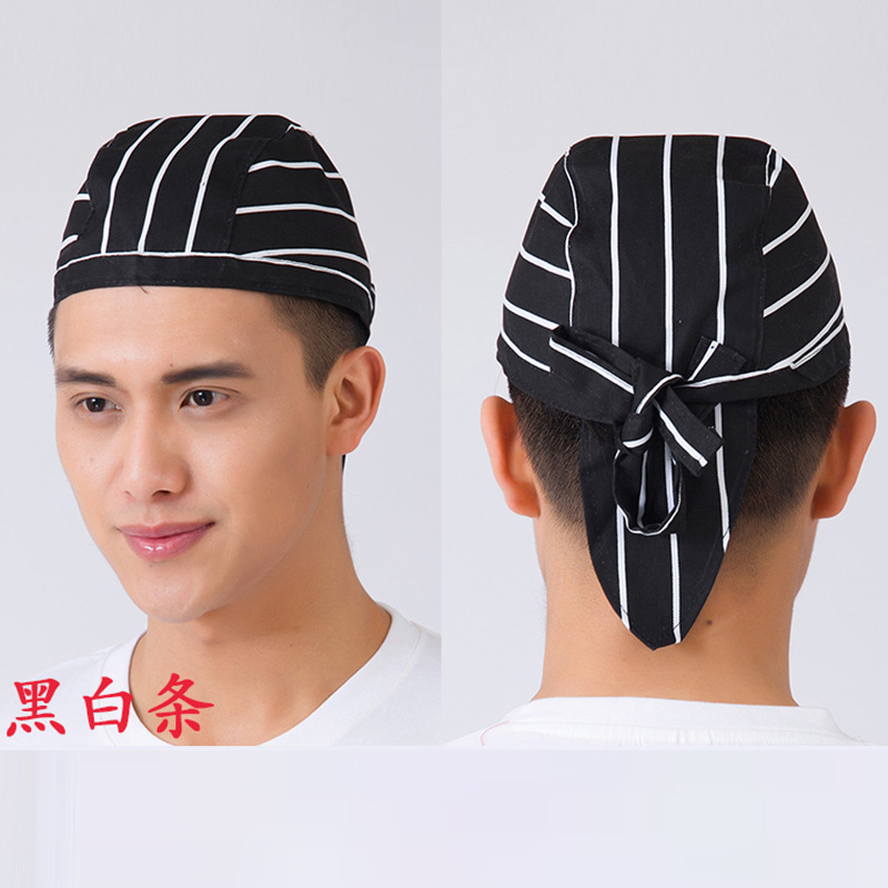 Turban hat Chef hat Pirate hat double hat Work hat Hotel Restaurant Restaurant Hotel Grill Coffee hat details Picture