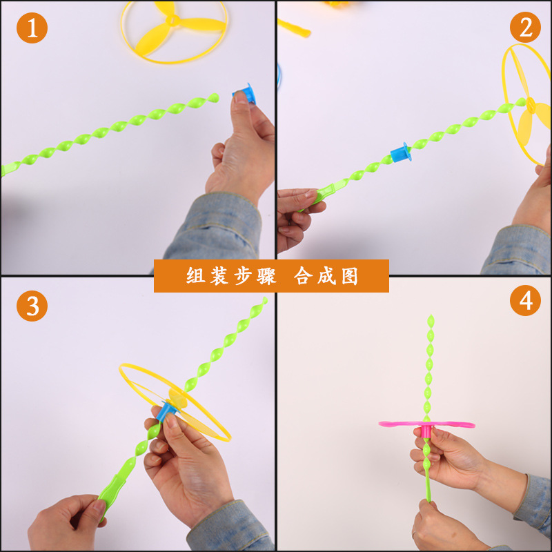 28cm Flying Fairy Bamboo Dragonfly Baby small toy hand-pushed flying saucer Frisbee, a classic nostalgic toy for 80s children Application Scenario