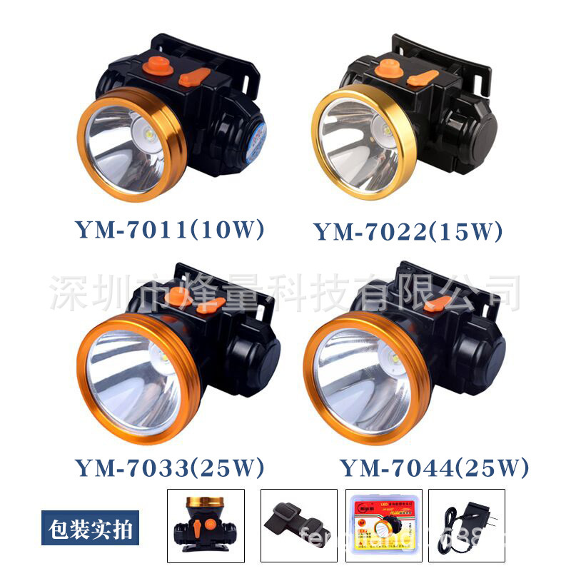 High-Power Lithium Battery Rechargeable Strong Head Light Led Inductive Fishing Light Outdoor Headlight Mining Light Specification drawing