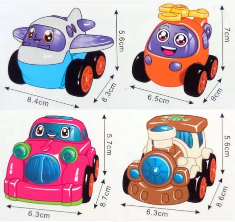 12只装惯性卡通车168-13A儿童惯性玩具智慧小能手厂家海陆空详情图2