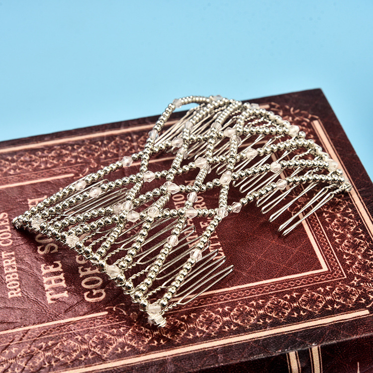 Wholesale of new electroplated hair pullers, magic hair combs, woven beaded combs and hair accessories on AliExpress and Amazon in Europe and America Item Picture