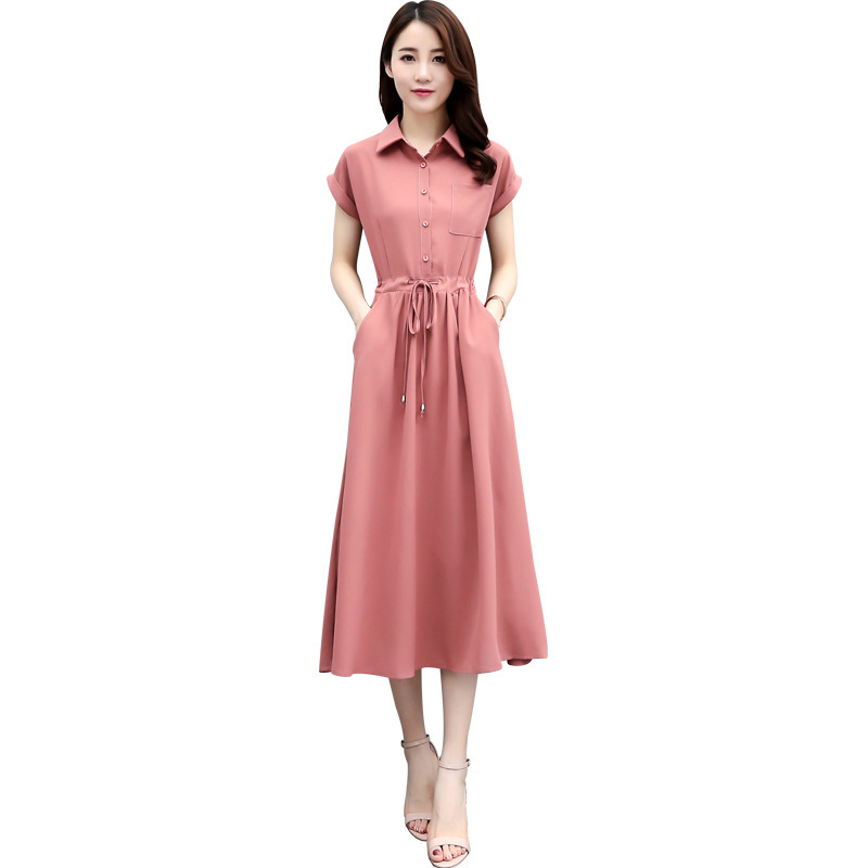连衣裙/长裙/连衣裙欧美/女装/衣服白底实物图