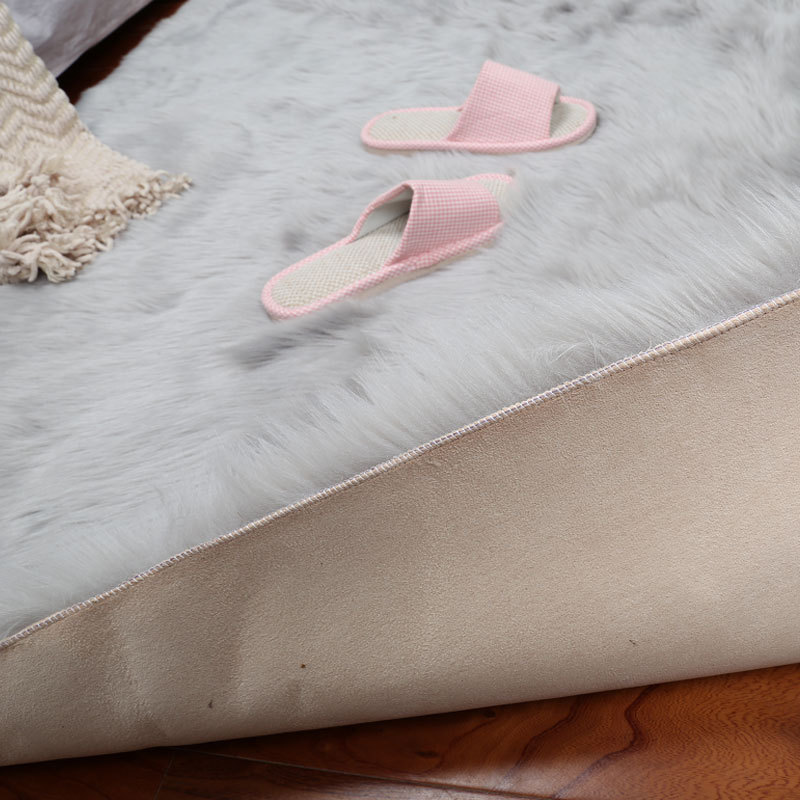 Wholesale Plum Blossom Shape Imitation Wool Carpet Mat Imitation Wool Broadcast Room Decorative Carpet Manufacturers A Hair Specification drawing
