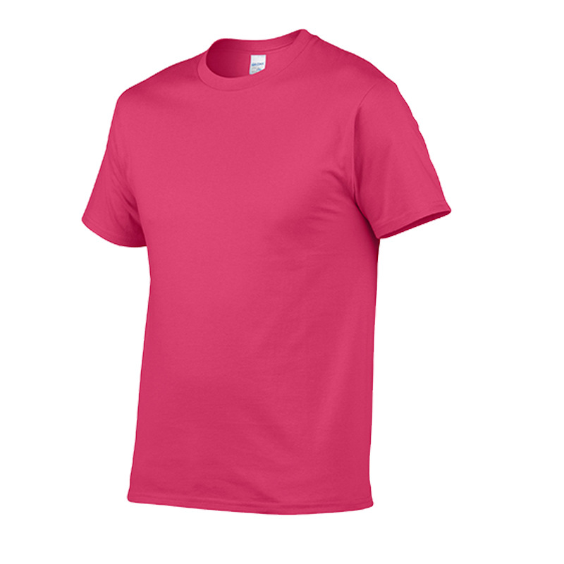 Cross-border exclusively for 76000 cotton solid color European code T-shirt round neck short-sleeved men's advertising shirt wholesale can print logo Application Scenario