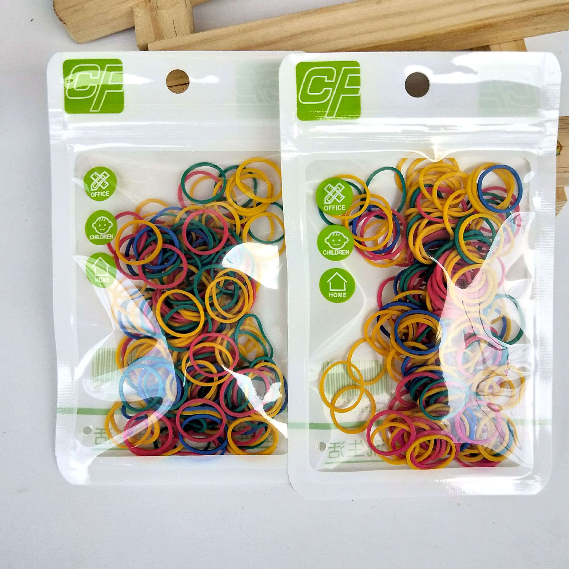 Bag color rubber band disposable rubber band children's rubber band color rubber band 1 yuan store supplies
