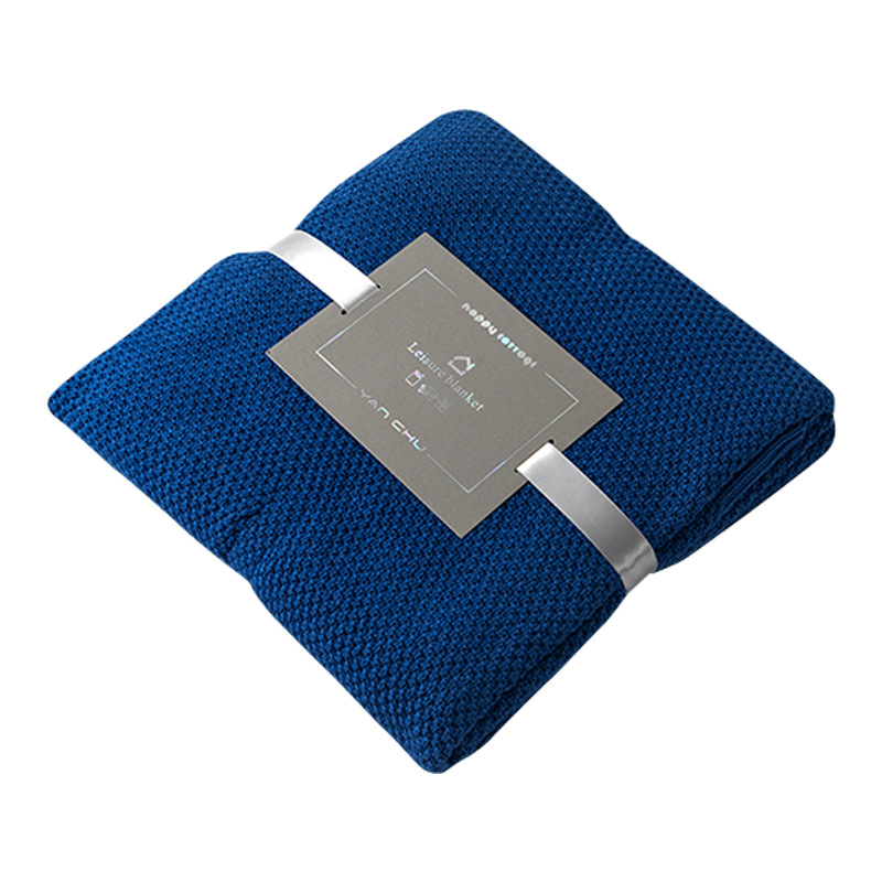 Summer light and thin all-cotton small blanket, casual air-conditioned room cover blanket, single-layer pure cotton children's midday rest airplane blanket Item Picture