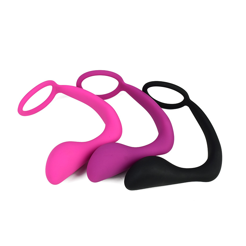 Male masturbation device, silicone anal plug, sperm lock ring, prostate massager, male adult sex products Specification drawing