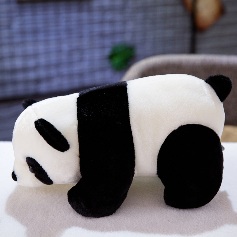 可爱趴款熊猫公仔国宝动物园毛绒玩具玩偶摆地摊仿真毛绒玩具LOGO详情图3