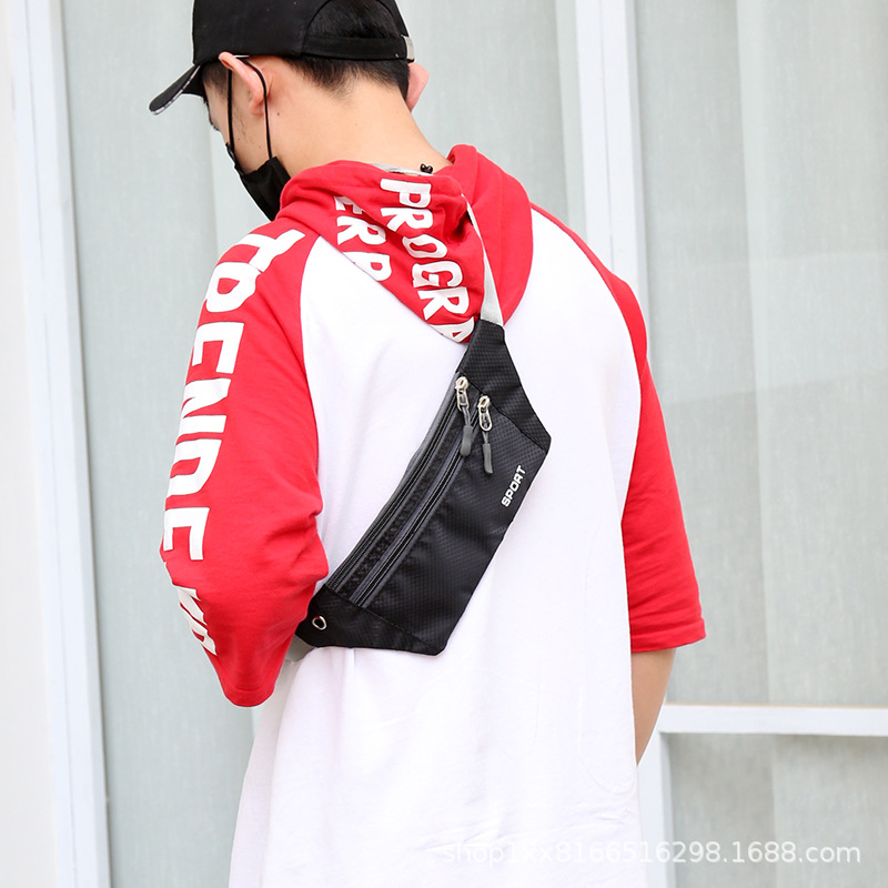 腰包/手机包/斜挎包男士斜跨休闲/老年/胸包定制细节图