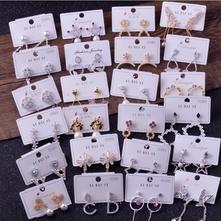 Live Shoot 925 Silver Pin Earrings Earrings Necklace Bracelet Wholesale Room No. 173254 Single Shoot Does Not Ship