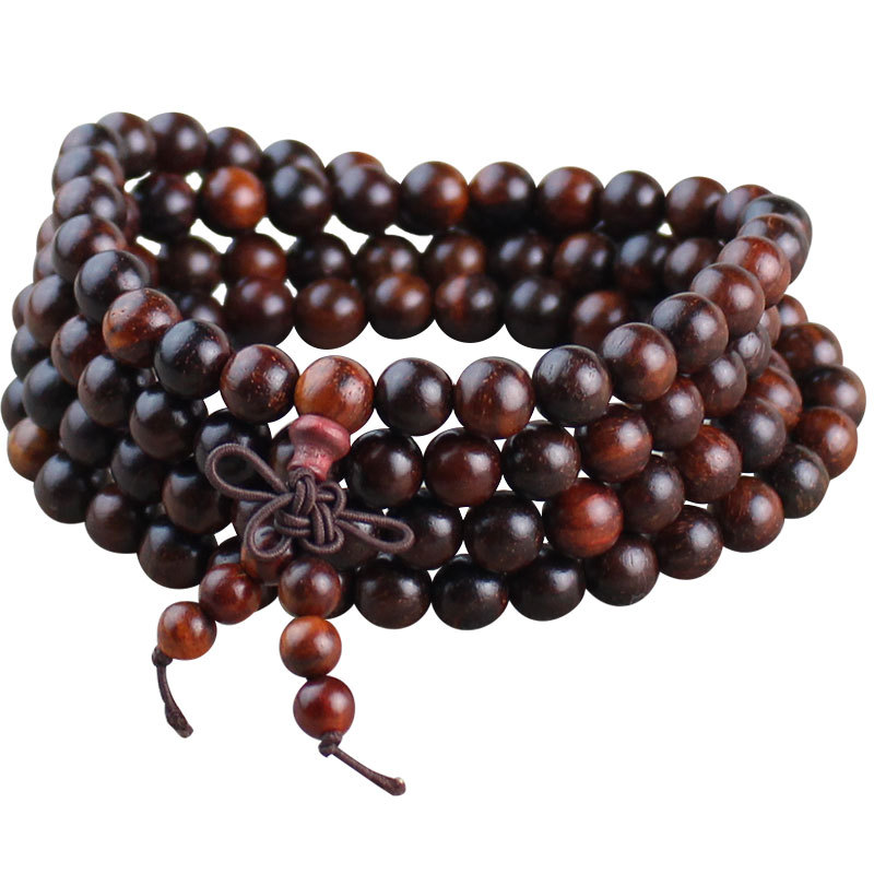 Manufacturers Wholesale Acidwood Hand String Mahogany Buddhist Beads 108 Buddhist Beads Beads Beads Necklace Men's And Women's Jewelry Play Item Picture