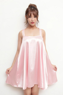 New seductive slip dress true silk thin nightdress ladies silk pajamas
