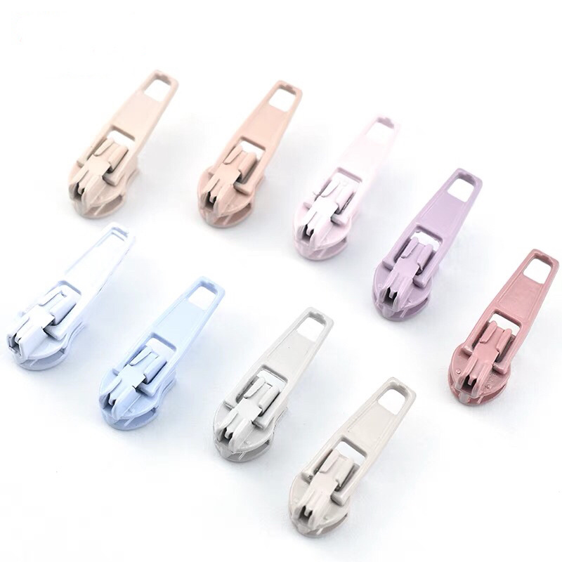 Manufacturers Spot Wholesale 3# Zipper Head Color Multi-Home Textile Clothing Bags And Pants Zipper Head Metal Pull Head Pull Lock Specification drawing