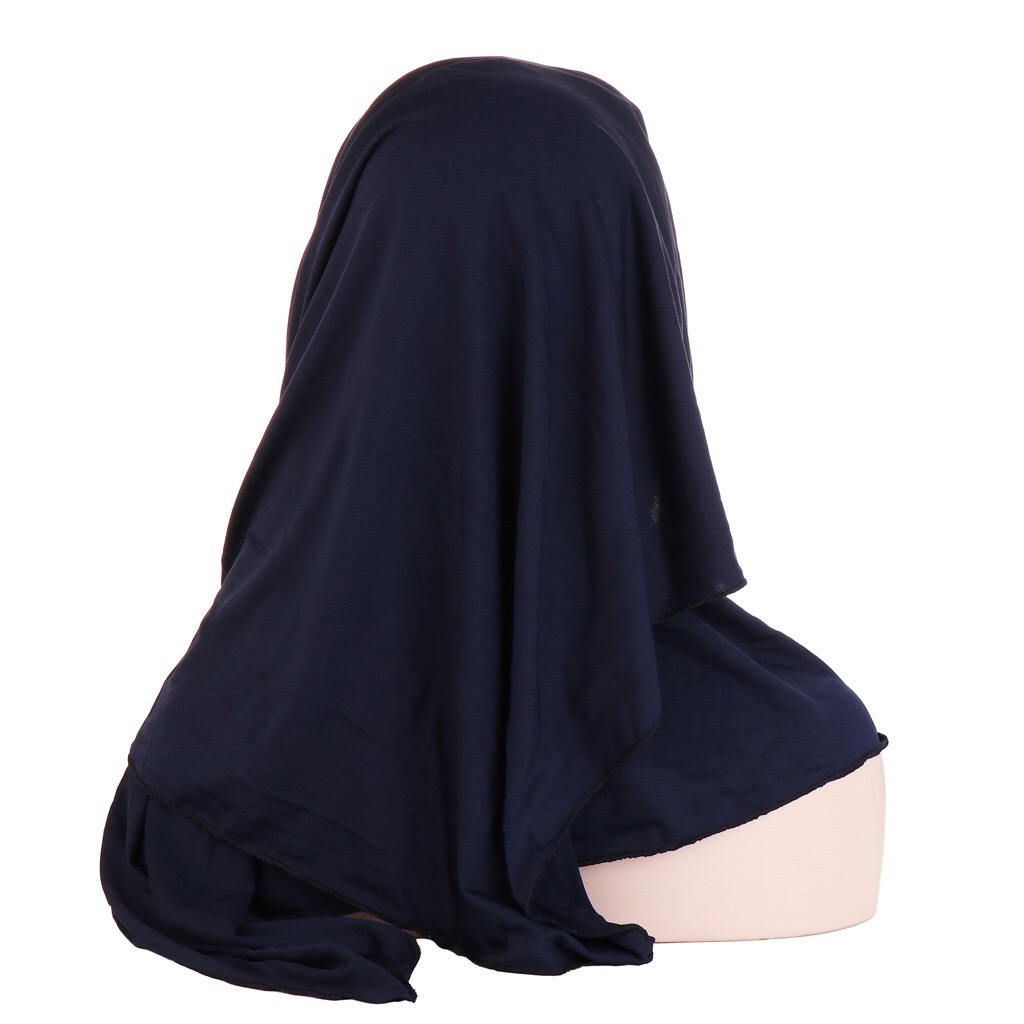 亚马逊牛奶丝钉珠围巾帽子两件套马来西亚穆斯林女士时尚贴布盖头详情图3