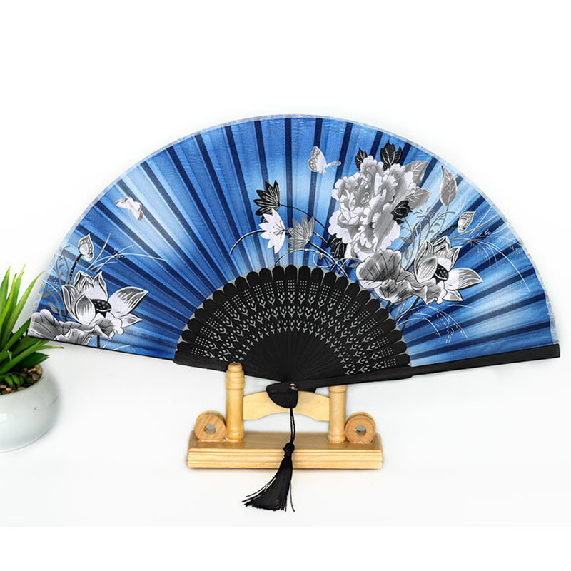 A Smile Fan Female Fan Manufacturers Wholesale Scenic Silk Chinese Wind A Smile Mei Japanese Female Fan Gift Fan details Picture