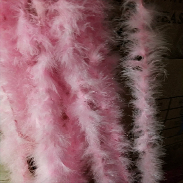 大羽毛绒条羽/婚庆装饰DI白底实物图