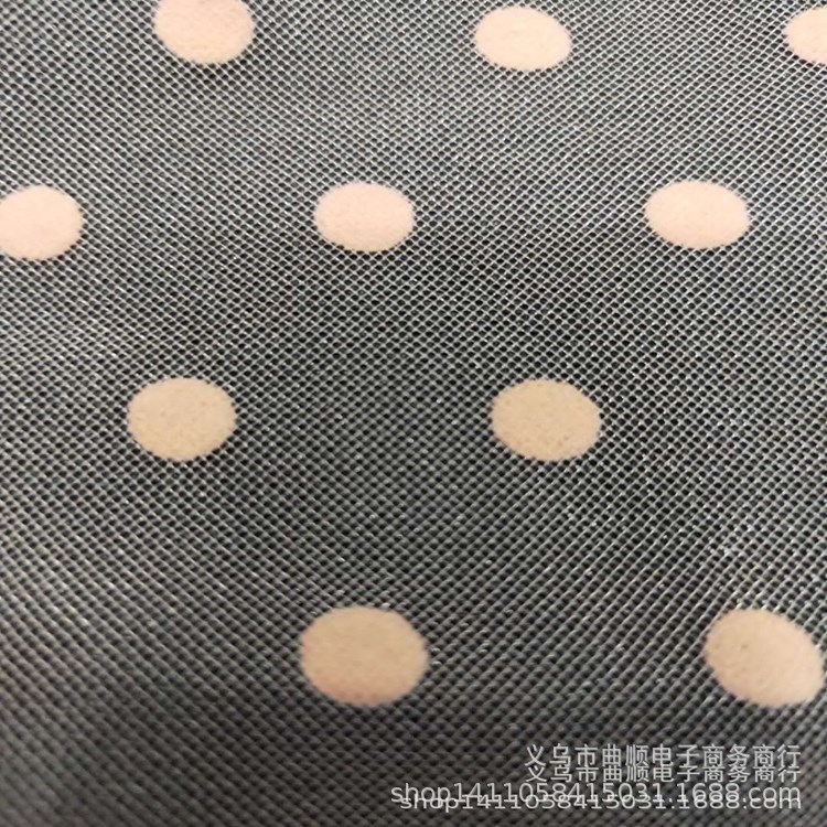 2CM, 2 cm large polka dot flocking, water-washable non-flocking mesh skirt headwear, decorative items, etc details Picture
