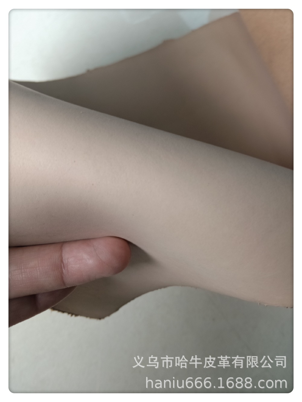 Yiwu Hanu leather firm 2 - layer tree paste skin color spot Item Picture