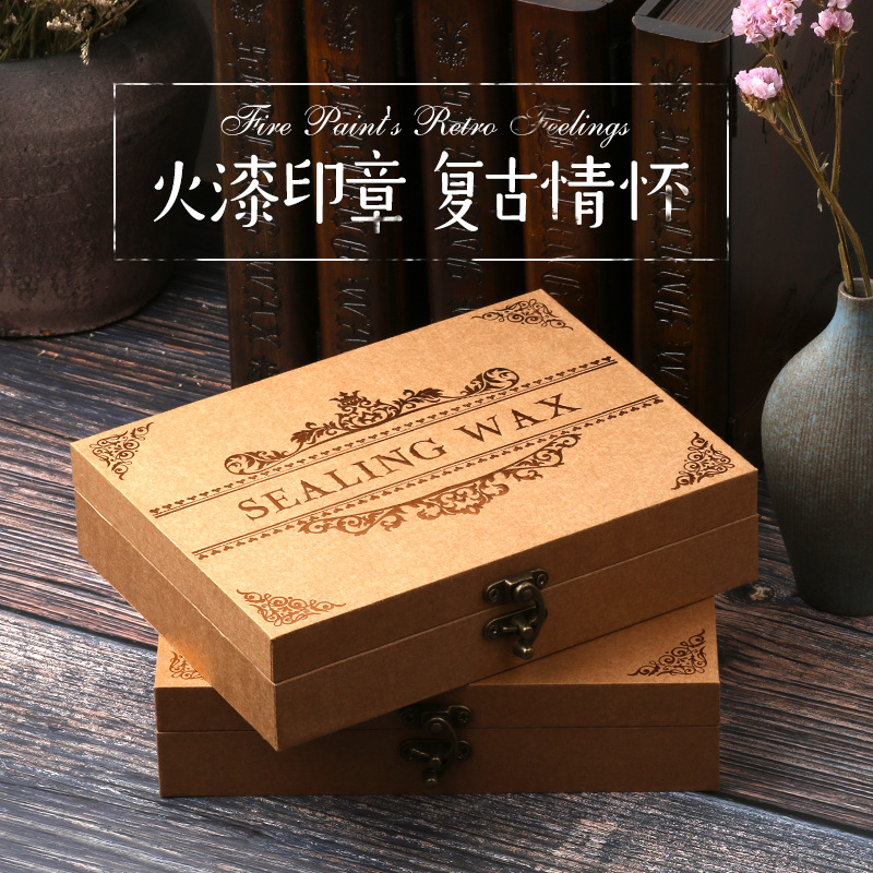 复古火漆印章/火漆印章熔炉套装/童话祝福短语封蜡章产品图