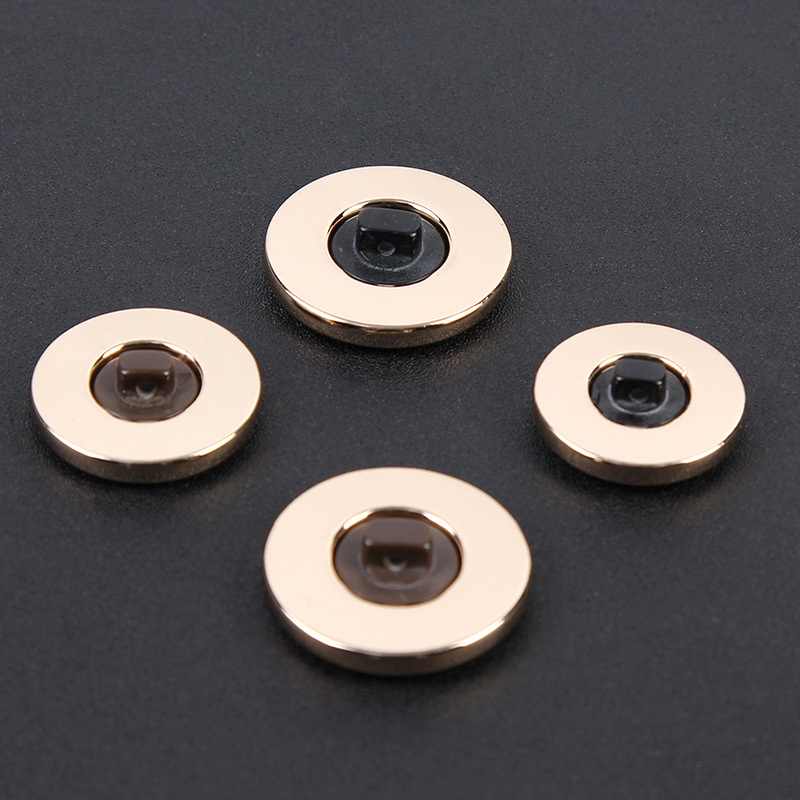 Supply High-Grade Metal-Bound Marbled Vinegar Button Suit Coat Coat Button Highheel Hand Stitched Button details Picture