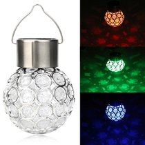 Solar hollowed-out ball lamp Solar crystal ball lamp amazon ebay factory