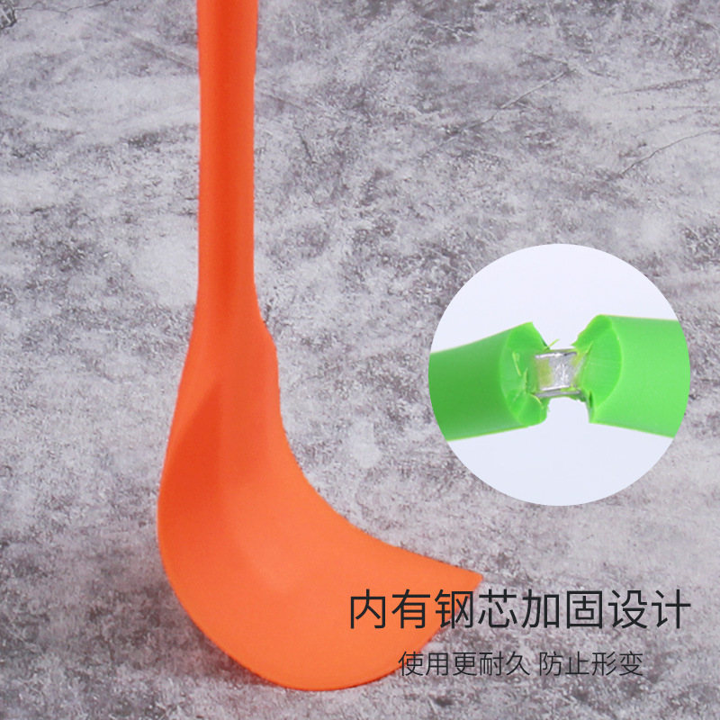 Color Silicone Integrated Cake Cream Spatula Large Silicone Spatula Baking Spatula Baking Tools Mixing Spatula Specification drawing