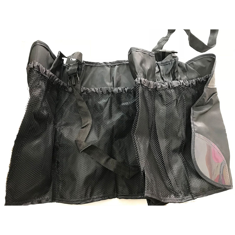 汽车椅背收纳袋/后备箱置物袋/网兜储物收纳箱/汽车内饰用品白底实物图