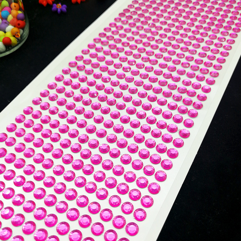 现货大卡儿童装饰钻贴亚克力水晶钻贴纸diy手工水钻贴宝石贴舞台详情图2