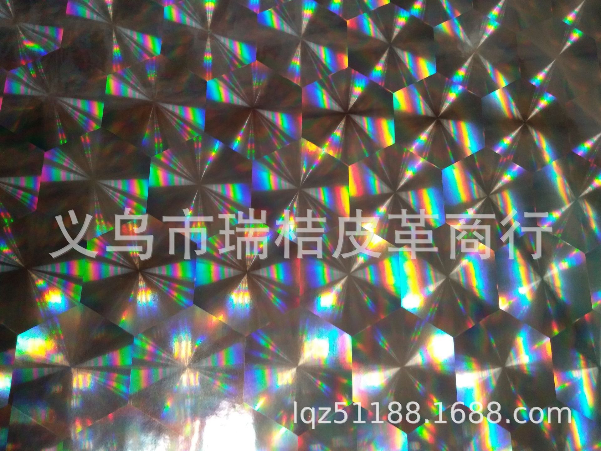 PU Colorful Space-time Laser Leather Home decoration sofa fabric Car leather Item Picture