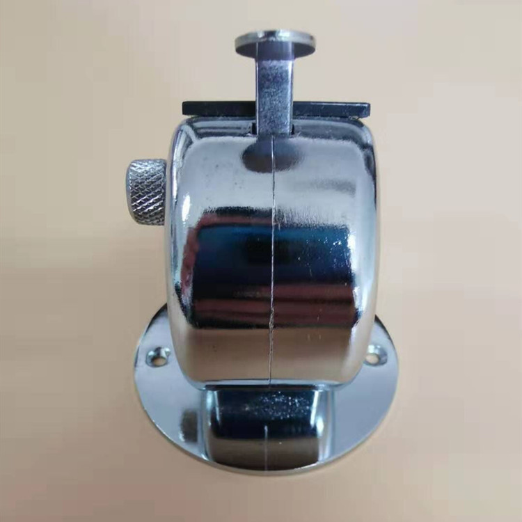 Mechanical manual metal four-digit counter for counting the number of people, cabin passenger flow and vehicle flow with base details Picture