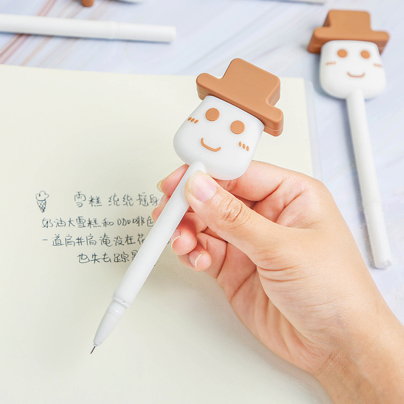 Zhongfan's new ZF2080 ice cream gel pen, creative large-footed pen, customized student stationery wholesale Application Scenario