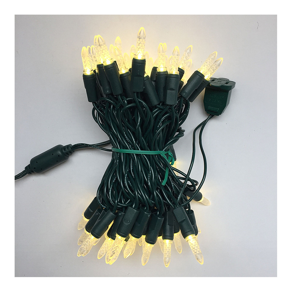 Factory direct ice cube injection-molded festival light strings, outdoor waterproof Christmas decorative tree lights, decorative lights, garden lights, and colored lights Item Picture