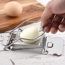不锈钢切蛋器鸡蛋分瓣切片器厨房小工具创意松花蛋切片器