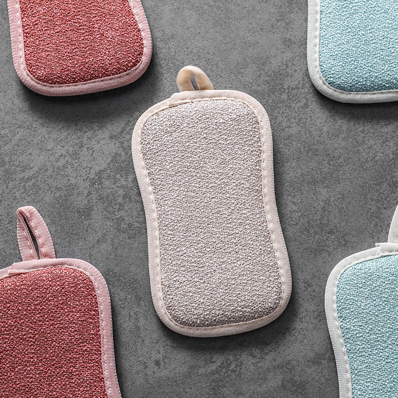 Multifunctional Double-Sided Magic Scrubber Bowl Dishcloth Sponge Wipe Cleaning Cloth Kitchen Brush Pot Block Decontamination Cloth details Picture