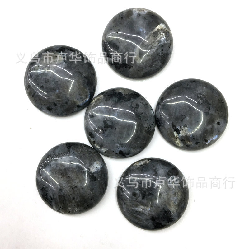 跨境热卖 新款圆形半宝石水晶 欧美时尚玛瑙裸石吊坠工艺品批发天然石饰品首饰白底实物图