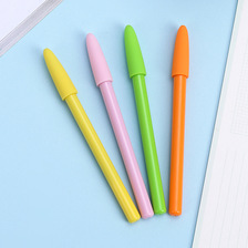 儿童学生圆珠笔文具厂家批发 办公文具圆珠笔减压 简约纯色中性笔