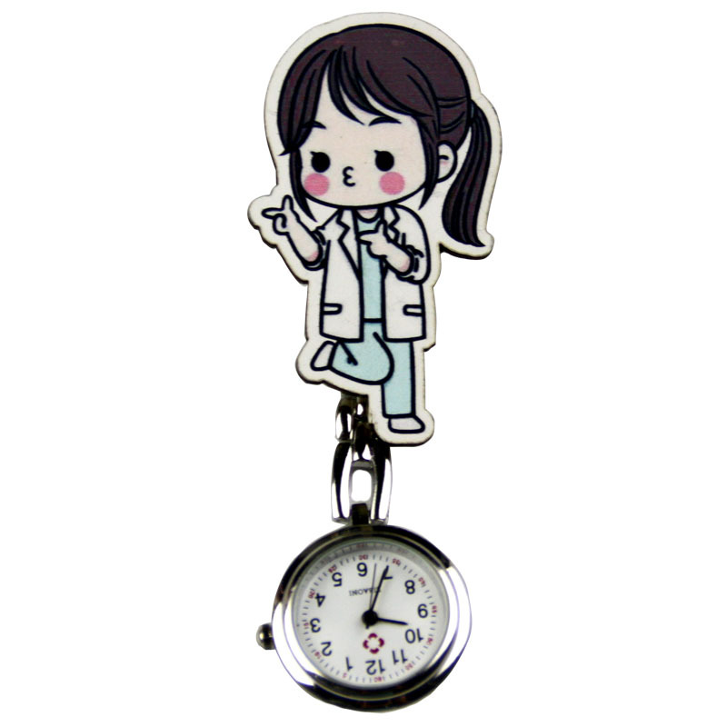 Nurse's watch for the hospital pocket watch chest watch clip cartoon fashion trend classic nurse's watch