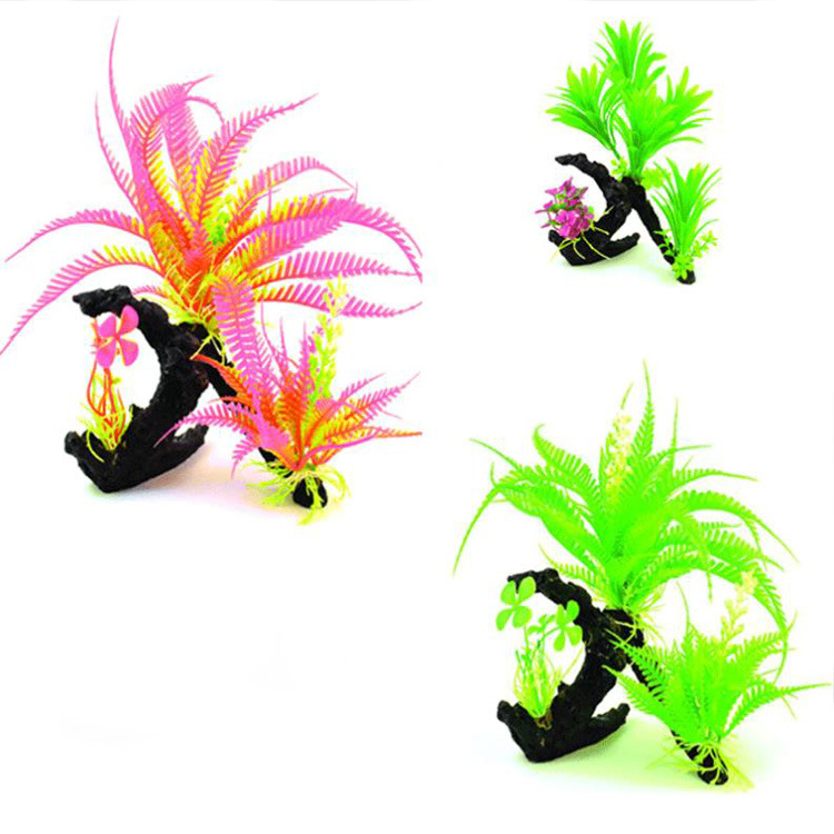 Baojie artificial water grass aquarium aquarium decoration supplies plastic small water grass artificial artificial flowers and plants Specification drawing
