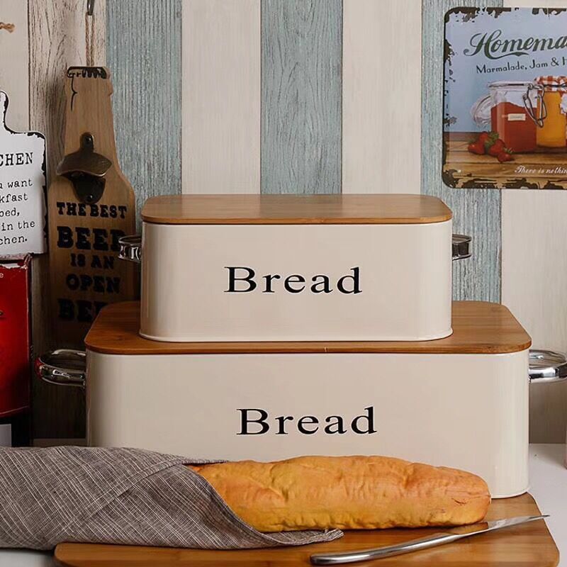 Square Lid-Covered Creative Dust Storage Box, Travel Portable Leak-Proof Food, Bread And Tableware Storage Metal Box Manufacturer Item Picture