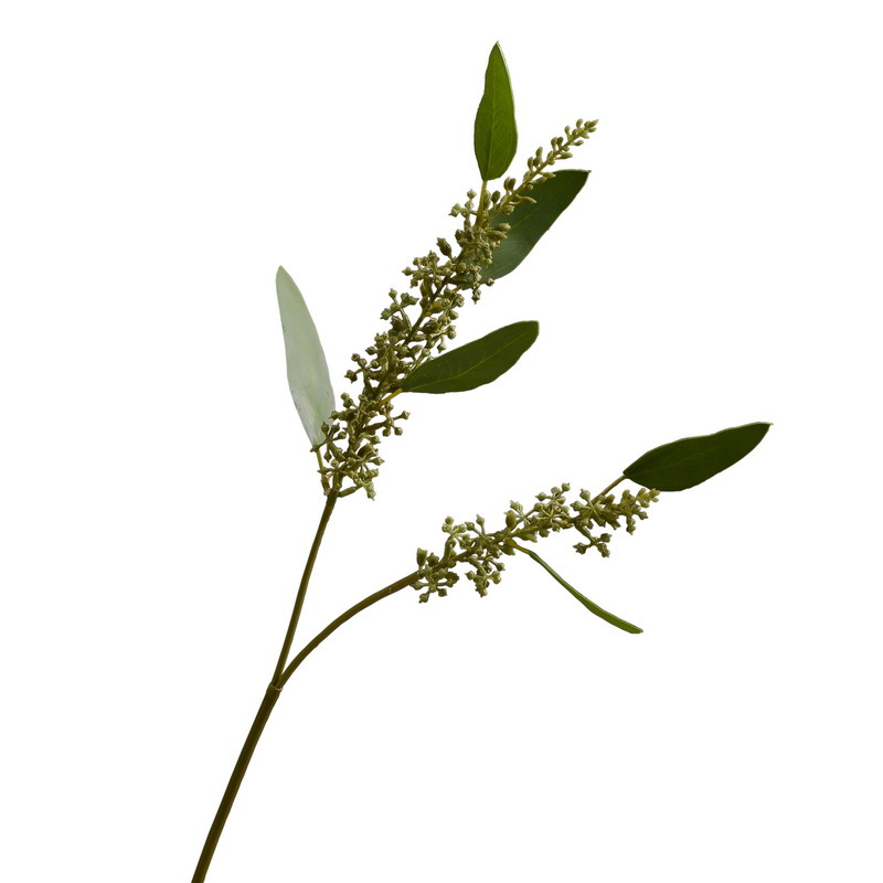 Dongli Flower Industry Decoration Green Nordic Home Artificial Flower Plants Wholesale Flower arrangement materials Artificial leaves, small branches with fruits eucalyptus leaves Item Picture