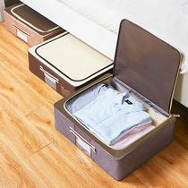 Home bed under wardrobe Oxford cloth collapsible storage box Cloth clothing quilt steel frame storage box organizer box