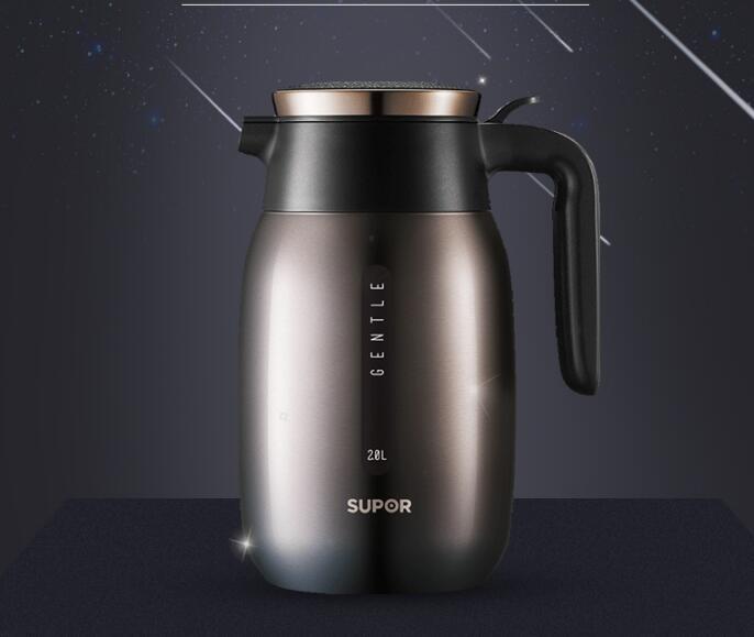 暖壶/大容量保温水壶/热水瓶/电水壶/时尚不锈钢水瓶产品图