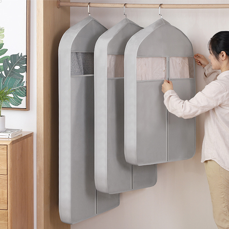 Clothing Dust Cover Hanging Transparent Dust Bag Household Wardrobe Coat Cover Clothing Dust Suit Cover Hanging Bag Application Scenario